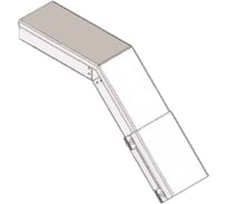 Короб для поворота трассы вниз на 45 АО "КЗЭМИ" У1118 100x50-45 УТ1,5, оцинкованный лист, S1,5 П0000000263