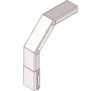 Короб для поворота трассы вниз на 90 АО "КЗЭМИ" У1108 400x200-90 У3, краска, S1,5 П0000001351