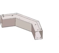 Поворот вертикальный АО "КЗЭМИ" ПВ 150x50 УТ1,5 , горячее цинкование, S1,5 П0000013348