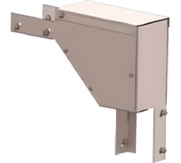 Поворот вертикальный замковый АО "КЗЭМИ" с разворотом трассы на 90 вниз левый ПВЗРНл 400x80 УТ1,5, нержавеющая сталь, S1,0 П0000023268