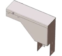 Поворот вертикальный АО "КЗЭМИ" с разворотом трассы на 90 вниз левый ПВРНл 100x65 УХЛ1, горячее цинкование, S1,5 П0000029495