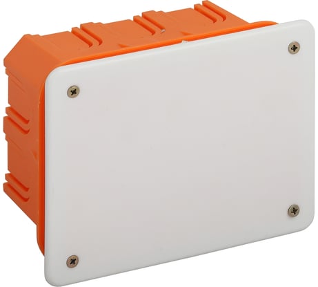Распаечная коробка ЭРА KRT 120х92х45мм, для твердых стен, саморезы, крышка, IP20, 98/882 Б0047257
