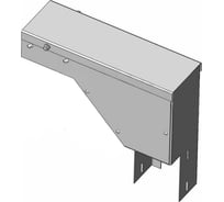 Поворот вертикальный АО "КЗЭМИ" ПВРНл 100x50 с разворотом трассы на 90 вниз левый, УТ1,5, горячее цинкование S1,5 П0000012360