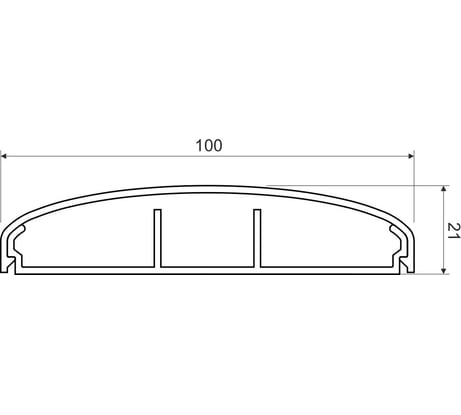 Кабельный канал 100х21 KOPOS ELEGANT LE 100_HD