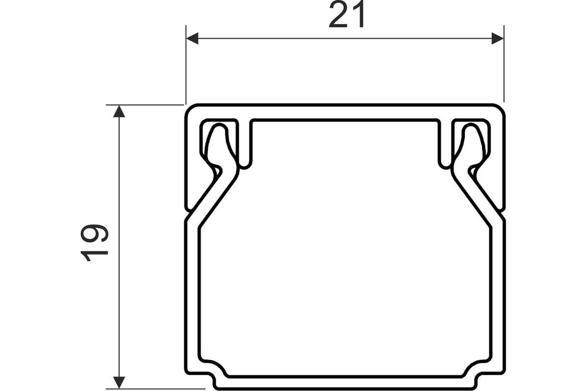 Д0714 короб lhd 20x20 hd 20х20мм 1 канал белый kopos kolin