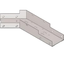 Лоток угловой замковый перфорированный КГЗ АО "КЗЭМИ" 150x50-135 УХЛ1 поворот на 135, оцинкованный лист, S1,0 П0000028740