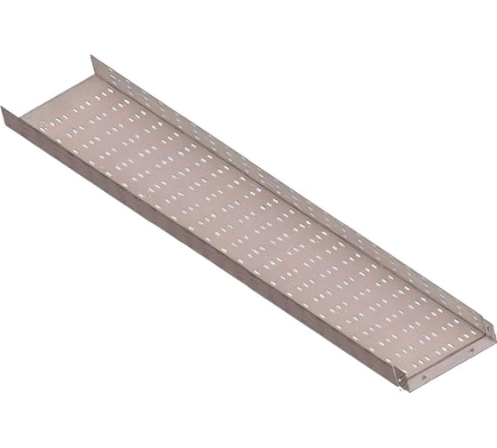 Лоток монтажный цельный АО "КЗЭМИ" ЛМЦ 150x80x3000, перфорированный, УХЛ1, горячее цинкование, S1,5 П0000022177