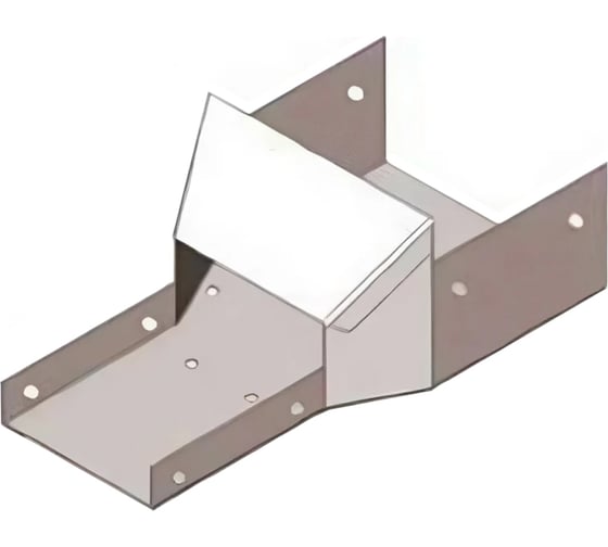 Лоток переходной замковый АО "КЗЭМИ" ЛПЗ 400x100-50x50 УТ1,5, оцинкованный лист, S1,5 П0000024356 1