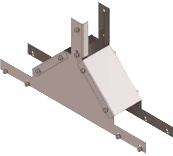 Отвод лотковый замковый АО "КЗЭМИ" ОЛЗ 50x50 УТ1,5, оцинкованный лист, S1,0 П0000015155 1