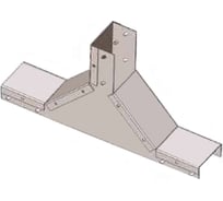 Отвод лотковый АО "КЗЭМИ" ОЛ 100x100 УТ1,5, оцинкованный лист S1,5 П0000002466