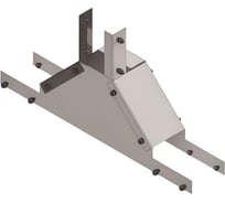 Отвод лотковый замковый с разворотом трассы на 90 АО "КЗЭМИ"ОЛЗР 100x100 УТ1,5, горячее цинкование, S1,0 П0000025295