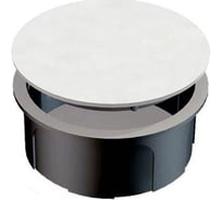 Коробка монтажная Greenel (300шт) с крышкой, D70х30мм, для внутренней установки, ЧЕРНАЯ GE41005