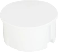 Коробка монтажная Greenel (175шт) с крышкой, D80х40мм, для внутренней установки, БЕЛАЯ GE41004