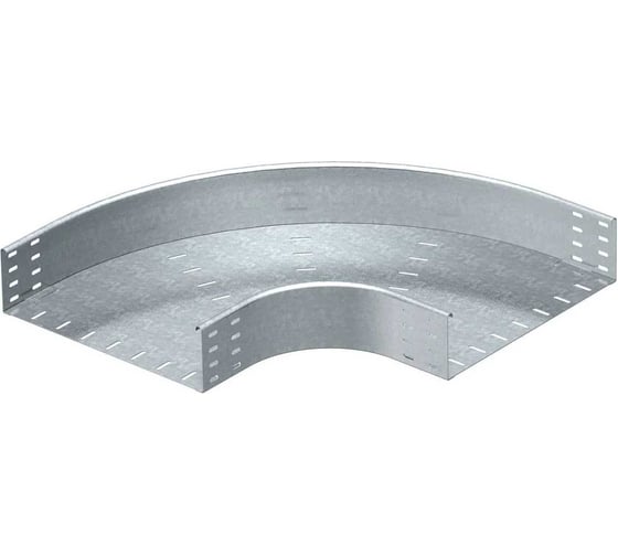 Секция угловая OBO Bettermann 90 RB 90 155 FS, для листовых лотков, h=110 мм, B=550 мм, сталь, конвейерный цинк 7001975