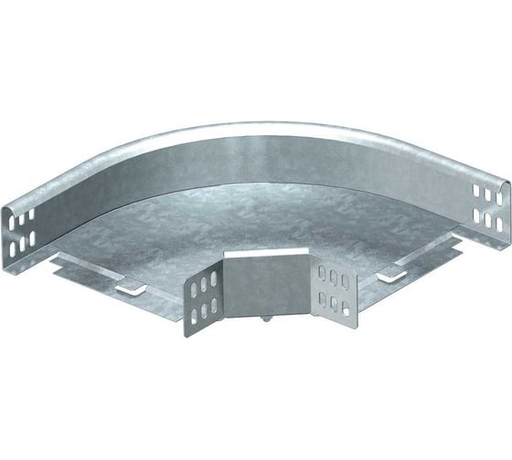 Секция угловая OBO Bettermann 90 RB 90 630 FS, для листовых лотков, h=60 мм, B=300 мм, сталь, конвейерный цинк 6043232 1
