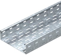 Лоток листовой кабельный OBO Bettermann EKS 610 FS, 60x100x3000 мм, S=2 мм, перфорированный, сталь, конвейерный цинк 6056148