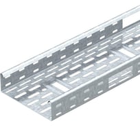 Лоток листовой кабельный OBO Bettermann IKS 620 FS, 60x200x3000 мм, S=1 мм, перфорированный, сталь, конвейерный цинк 6087132