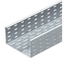 Лоток листовой кабельный OBO Bettermann MKS 130 FS, 110x300x3000 мм, S=1 мм, перфорированный, сталь, конвейерный цинк 6060307