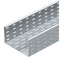 Лоток листовой кабельный OBO Bettermann MKS 130 FT, 110x300x3000 мм, S=1 мм, перфорированный, сталь, горячий цинк 6060641