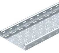 Лоток листовой кабельный OBO Bettermann MKS 310 FS, 35x100x3000 мм, S=1 мм, перфорированный, сталь, конвейерный цинк 6053548