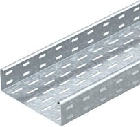 Лоток листовой кабельный OBO Bettermann MKS 650 FS, 60x500x3000 мм, S=1 мм, перфорированный, сталь, конвейерный цинк 6055508