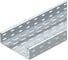 Лоток листовой кабельный OBO Bettermann MKS 650 FT, 60x500x3000 мм, S=1 мм, перфорированный, сталь, горячий цинк 6055699 1