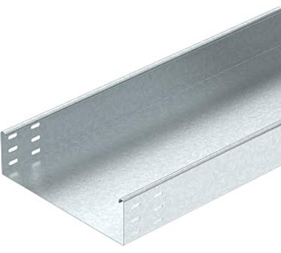Лоток листовой кабельный OBO Bettermann MKSU 810 FS, 85x100x3000 мм, S=1 мм, неперфорированный, сталь, конвейерный цинк 6063312 1