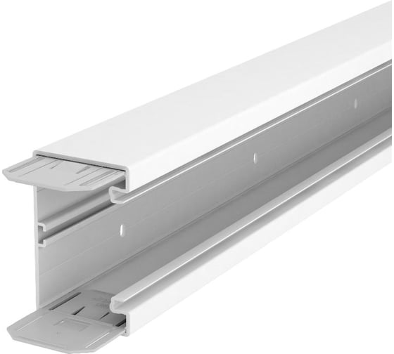 Кабельный канал OBO Bettermann Rapid 80, 70x130x2000 мм (без крышки) ПВХ, белый 6274500
