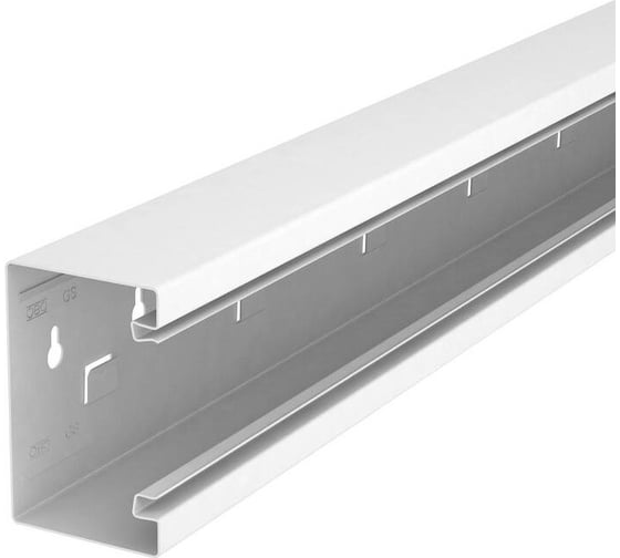 Кабельный канал OBO Bettermann Rapid 80, 70x110x2000 мм (без крышки) сталь, белый 6277000