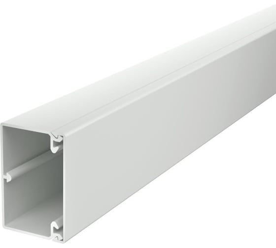 Кабельный канал OBO Bettermann безгалогеновый WDKH 40x60x2000 мм (мини-канал с крышкой) ABS-пластик, белый 6175410