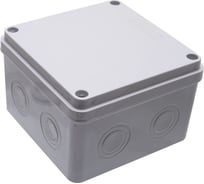 Разветвительная коробка Stekker EBX30-05-54 8 вводов, IP65, светло-серая 39176