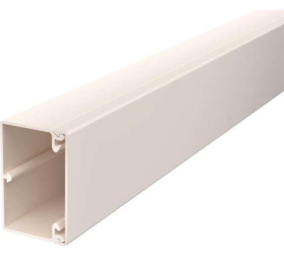 Кабельный канал OBO Bettermann WDK 40x60x2000 мм (мини-канал с крышкой) ПВХ, кремовый RAL 9001 6020887