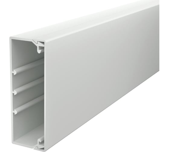 Кабельный канал OBO Bettermann WDK 40x110x2000 мм (с крышкой) ПВХ, белый (12 шт/уп) 6191150