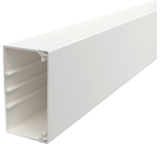 Кабельный канал OBO Bettermann WDK 60x110x2000 мм (с крышкой) ПВХ, белый 6191215
