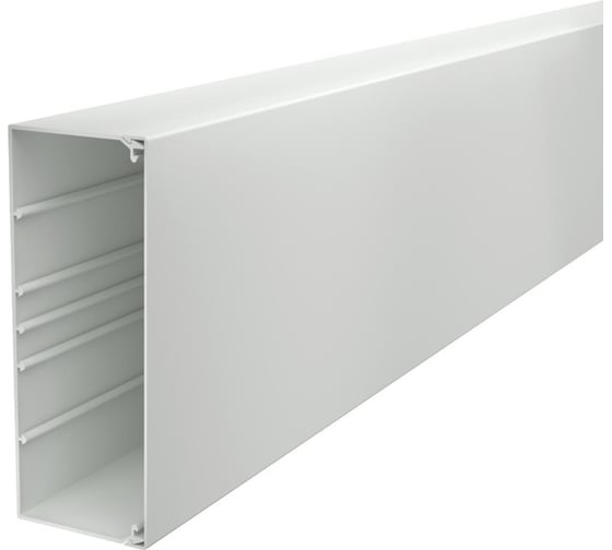 Кабельный канал OBO Bettermann WDK 80x210x2000 мм (с крышкой) ПВХ, светло-серый RAL 7035 6027237