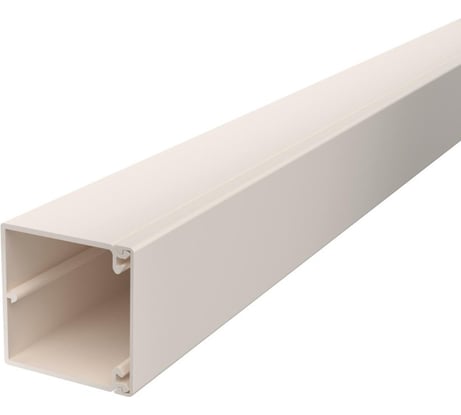 Кабельный канал OBO Bettermann WDK 60x60x2000 мм (с крышкой) ПВХ, кремовый RAL 9001 6021948