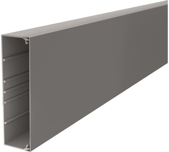 Кабельный канал OBO Bettermann WDK 60x210x2000 мм (с крышкой) ПВХ, серый RAL 7030 6022065 1