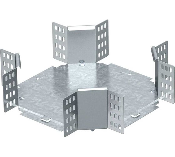 Секция Х-образная OBO Bettermann RK 110 FT, для листовых лотков, h=110 мм, B=100 мм, сталь, горячий цинк 7115113 1