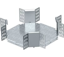 Секция Х-образная OBO Bettermann RK 610 FS, для листовых лотков, h=60 мм, B=100 мм, сталь, конвейерный цинк 6043615