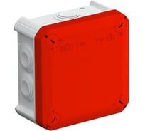 Распределительная коробка OBO Bettermann T60, 114x114x57 мм, красная крышка 2007638