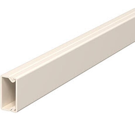 Кабельный канал OBO Bettermann WDK 10x20x2000 мм (мини-канал с крышкой) ПВХ, кремовый RAL 9001 6150756