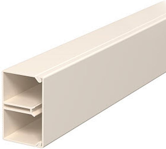 Кабельный канал OBO Bettermann WDK 25x40x2000 мм (мини-канал с крышкой) ПВХ, кремовый RAL 9001 6150632
