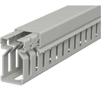 Кабельный канал перфорированный распределительный OBO Bettermann LK4 30x15x2000 мм (перфокороб) ПВХ, серый RAL 7030 6178003