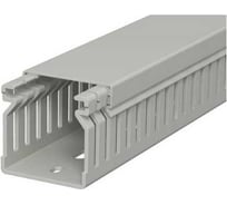 Кабельный канал перфорированный распределительный OBO Bettermann LK4 40x40x2000 мм (перфокороб) ПВХ, серый RAL 7030 6178012