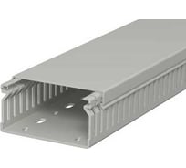 Кабельный канал перфорированный распределительный OBO Bettermann LK4 40x80x2000 мм (перфокороб) ПВХ, серый RAL 7030 (ширина выреза 4 мм) 6178016