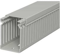 Кабельный канал перфорированный распределительный OBO Bettermann LK4 60x40x2000 мм (перфокороб) ПВХ, серый RAL 7030 6178031
