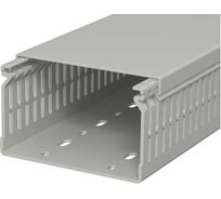 Кабельный канал перфорированный распределительный OBO Bettermann LK4 N 60x100x2000 мм (перфокороб) ПВХ, серый RAL 7030 6178211