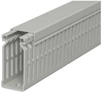 Кабельный канал перфорированный распределительный OBO Bettermann LK4 N 60x25x2000 мм (перфокороб) ПВХ, серый RAL 7030 6178203
