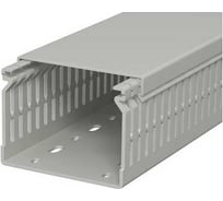 Кабельный канал перфорированный распределительный OBO Bettermann LK4 N 60x80x2000 мм (перфокороб) ПВХ, серый RAL 7030 6178209