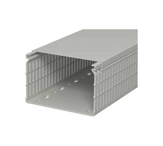 Кабельный канал перфорированный распределительный OBO Bettermann LK4 N 80x120x2000 мм (перфокороб) ПВХ, серый RAL 7030 6178236 1